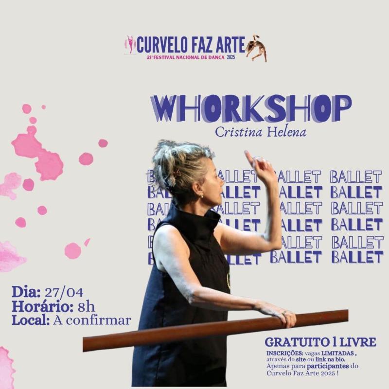 Aula de Ballet no Palco com Cristina Helena