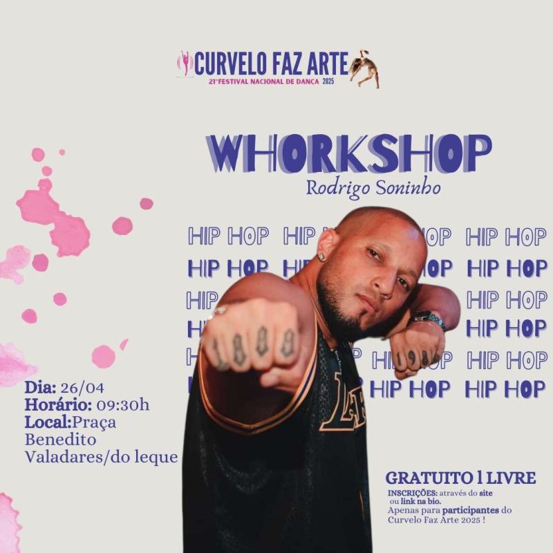Aula gratuita de Dança de Rua com o jurado Soninho